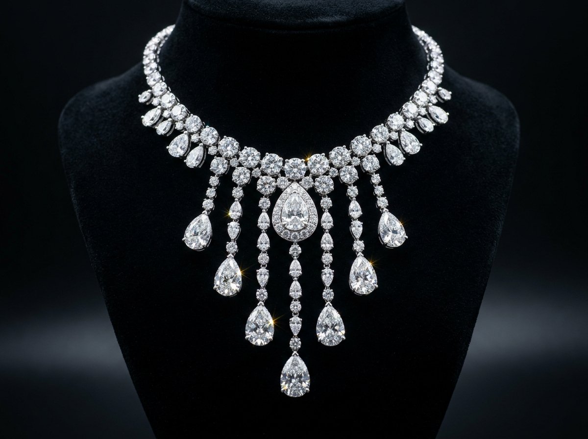 Certified Natural Diamond Necklaces at A P Jewellers